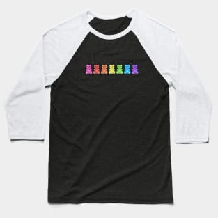 Rainbow Gummy Bears Baseball T-Shirt